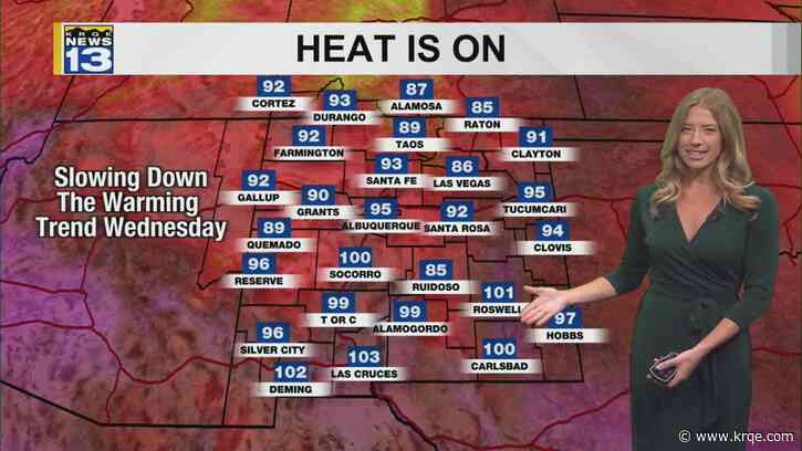 Hotter temperatures with rain building up through weekend