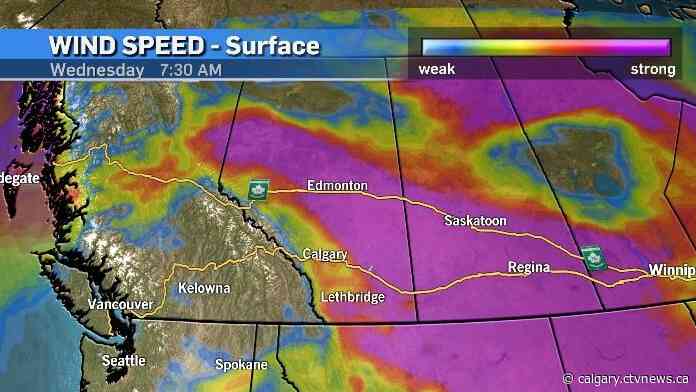 Another windy day in southern Alberta before warm, dry weather takes over
