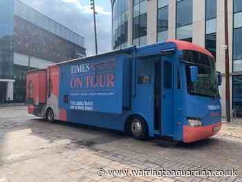 Times Radio election bus arrives in Warrington
