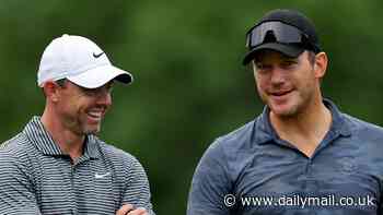 Rory McIlroy plays with Hollywood star Chris Pratt and NFL legend Peyton Manning as he continues to put his divorce aside at latest PGA Tour event