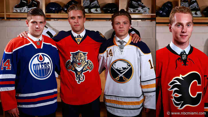 Ekblad, Reinhart, Draisaitl and Bennett were drafted together and now play for the Cup together