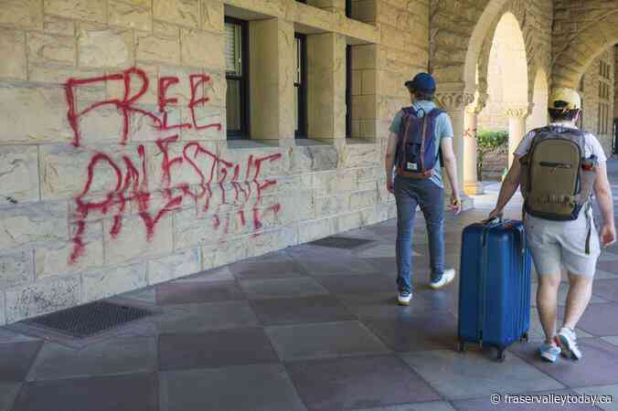 Pro-Palestinian demonstrators arrested after occupying Stanford University president’s office