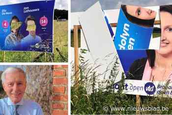 Vandalen vernielen verkiezingsborden van Open VLD in Wolvertem: “We voelen ons geviseerd”