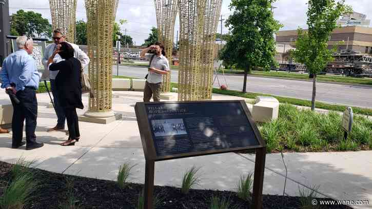 Officials dedicate 'Soundwalk' art and music experience in downtown Fort Wayne