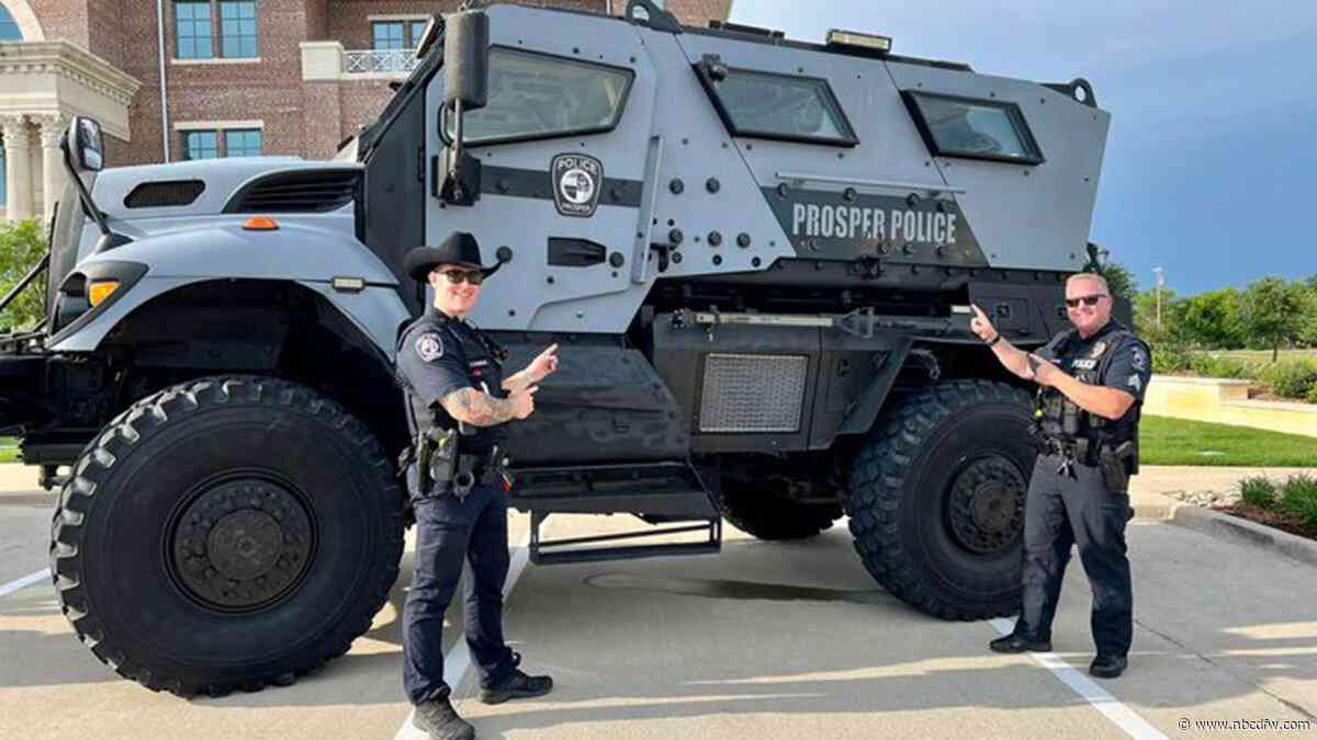 Prosper Police Department's massive emergency vehicle turns heads