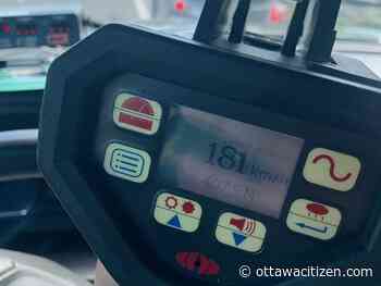 Driver clocked at 181 km/h on the Queensway in Ottawa