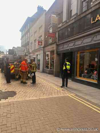 Ambulance and fire at High Ousegate police incident in York