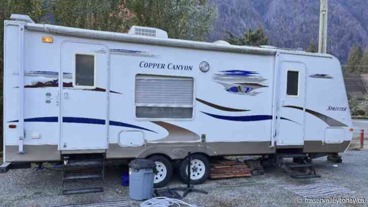 Hope RCMP investigating brazen theft of a travel trailer from Yale Road home
