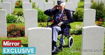 D-Day veteran, 100, becomes great-grandad as he arrives at 80th anniversary in France
