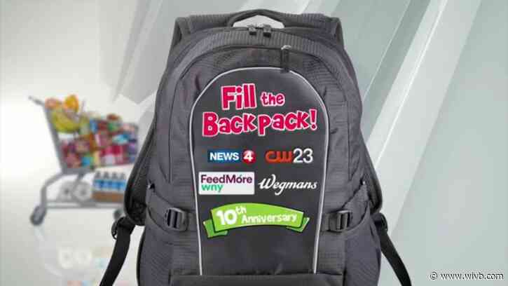 Tenth Annual "Fill the Backpack" fundraiser for FeedMore WNY is back at Wegmans