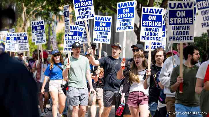 As finals loom, student teachers at UCI join statewide strike