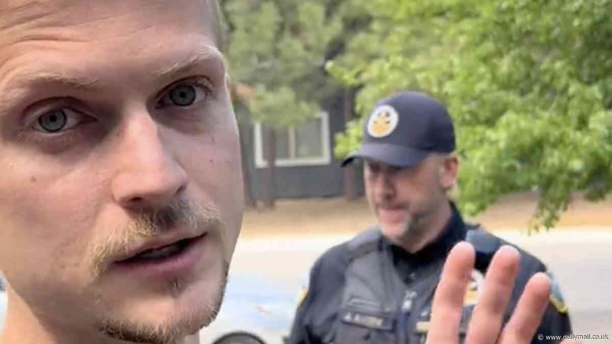 Furious dad confronts cops over law that allows adults to walk around naked in front of kids in Oregon