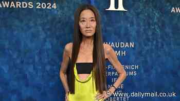Vera Wang, 74, wows in a daring lime green gown with a plunging neckline at the 2024 Fragrance Foundation Awards after fans said the designer is 'aging in reverse'
