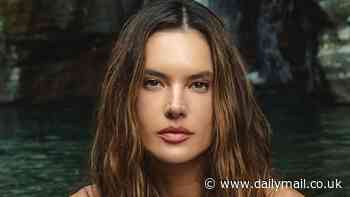 Alessandra Ambrosio, 43, is a natural beauty as she goes NUDE for cover of Vogue Portugal shot in front of a waterfall