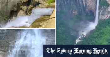 Famous waterfall in China goes viral after video shows water coming from pipe