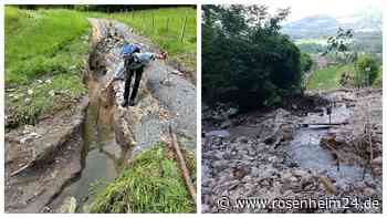 „Weg existiert nicht mehr”: Wassermassen isolieren Berggasthöfe von Flintsbach - das sind die Folgen