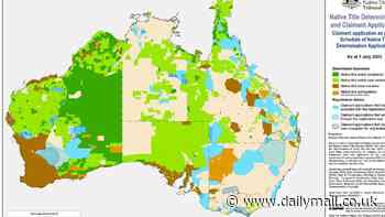 Stunning map shows the extent of Native Title control in Australia - as Labor launches inquiry into 'inequality and unfairness' around the legislation