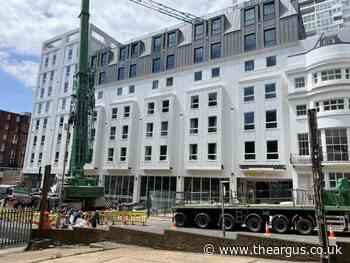 Brighton's newest hotel nears opening date as cranes come down