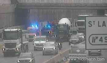Un accident se produit sur l'autoroute A8 à hauteur de Nice, les secours sur place
