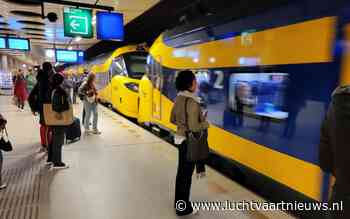 Veel minder treinen van en naar Schiphol door defecte bovenleiding