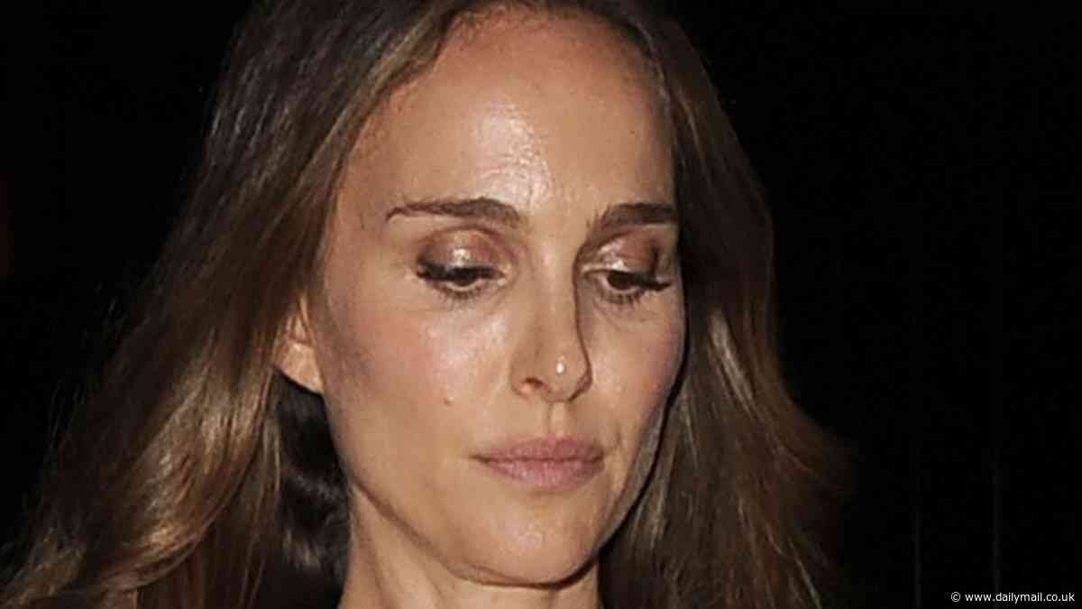 Natalie Portman's London glow up! Actress, 42, wows in little red dress for girls' night out days after sparking post-divorce romance rumours with Paul Mescal, 28