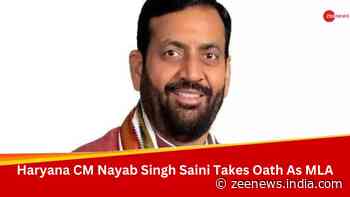 Haryana CM Nayab Singh Saini Takes Oath Of BJP MLA From Karnal On June 6