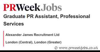 Alexander James Recruitment Ltd: Graduate PR Assistant, Professional Services