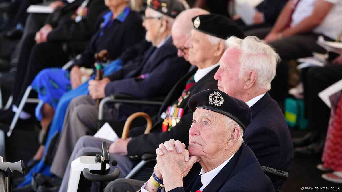 Our final chance to thank them for the ultimate sacrifice: Tearful D-Day veterans remember their fallen brothers after ovation for risking their lives so world could be free - as King, Queen and William honour them at events in Normandy