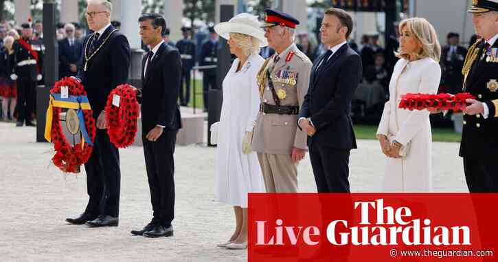 ‘We remember with the most profound sense of gratitude’: King Charles joins veterans to commemorate D-day 80th anniversary – live