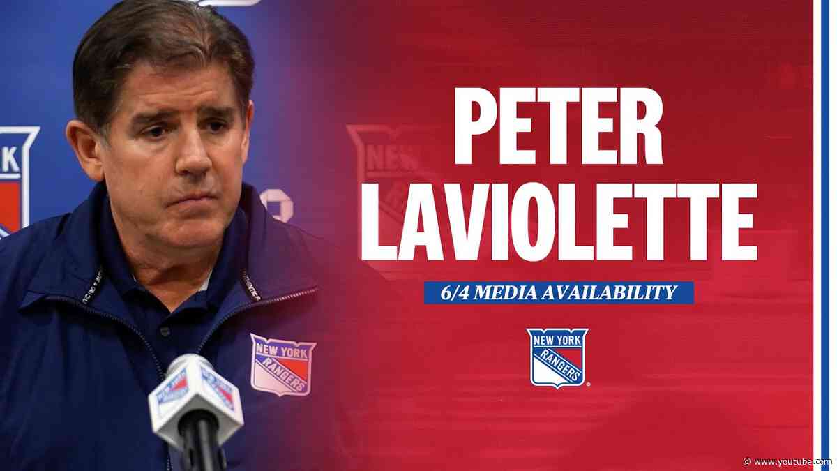 NYR 2024 Exit Day: Peter Laviolette Media Availability | June 4, 2024