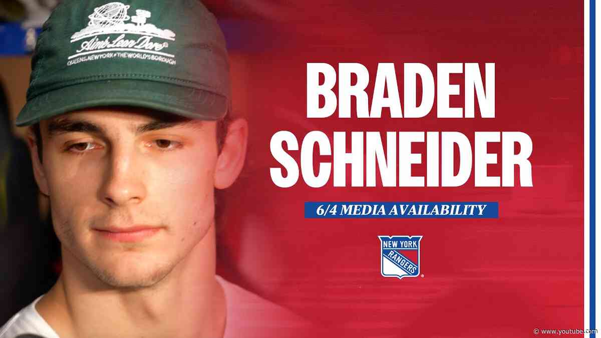 NYR 2024 Exit Day: Braden Schneider Media Availability | June 4, 2024
