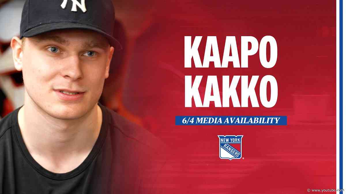 NYR 2024 Exit Day: Kaapo Kakko Media Availability | June 4, 2024