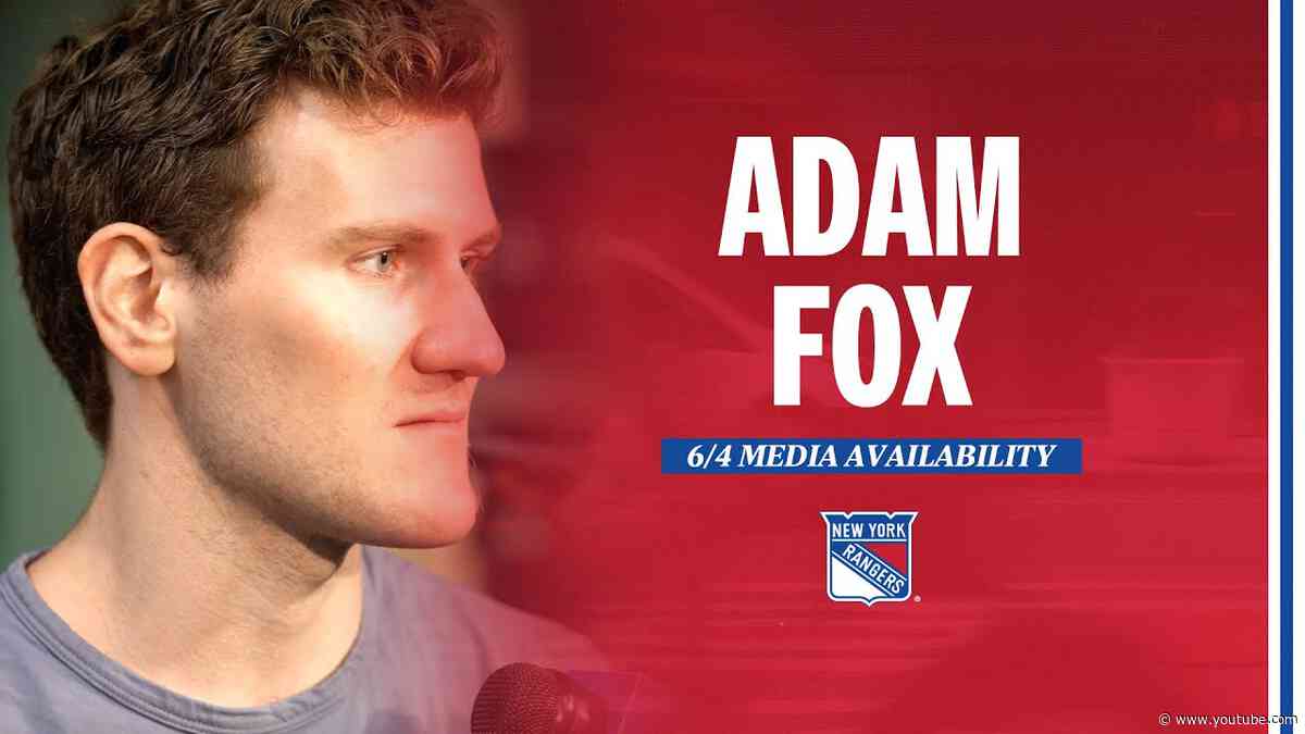 NYR 2024 Exit Day: Adam Fox Media Availability | June 4, 2024