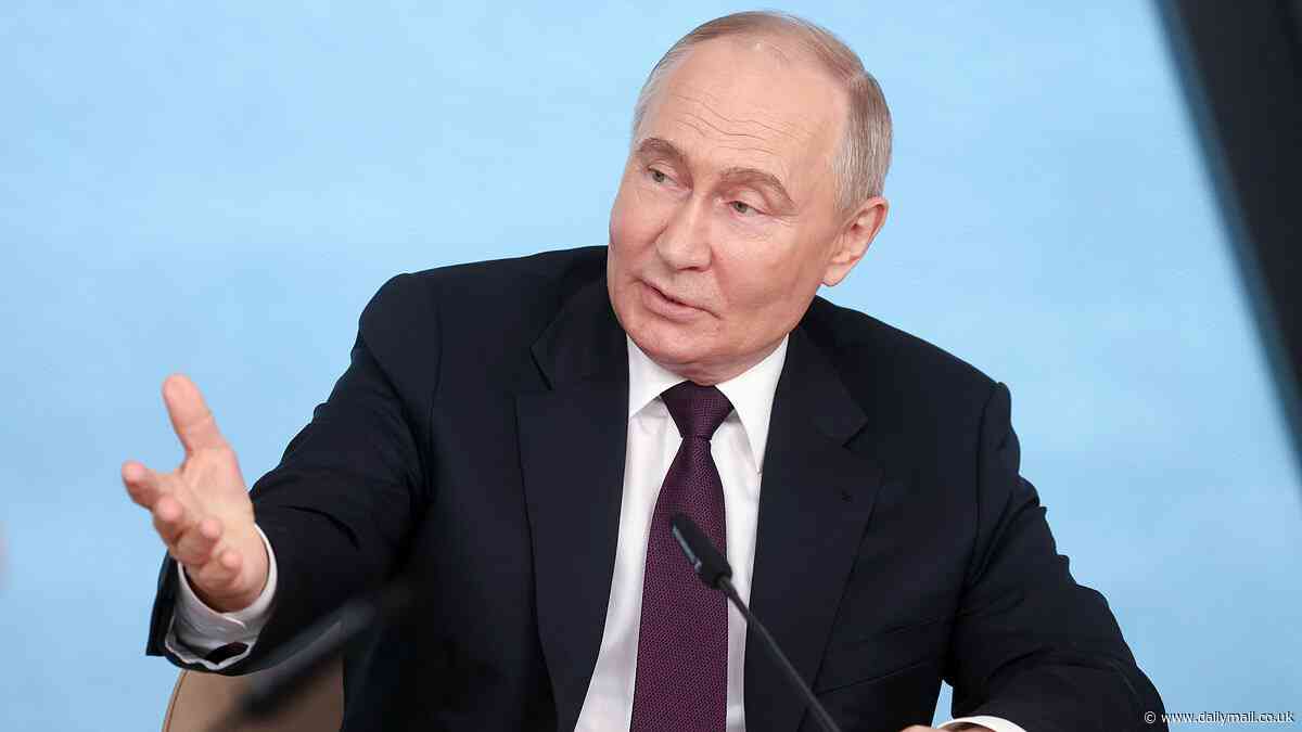 Putin says the idea he would attack NATO 'is boll**ks' and denies having 'imperial ambitions', telling Western journalists: 'Have you lost your mind? It's nonsense'