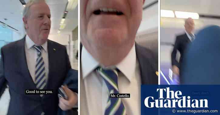 ‘You’ve just assaulted me’: Peter Costello accused of ‘violent behaviour’ by News Corp journalist