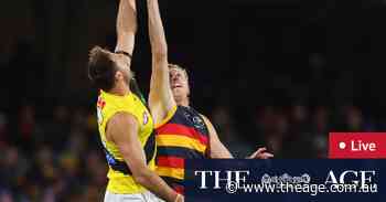 AFL round 13 LIVE: Crows and Tigers in early heated arm wrestle at Adelaide Oval
