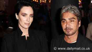 John Ibrahim and fiancée Sarah Budge cut stylish figures in Sydney - after a portrait of the Kings Cross identity was selected as a finalist in the 2024 Archibald Prize
