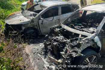 Twee auto’s volledig uitgebrand op parking van De Voorzorg langs Hasseltse grote ring