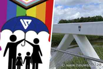 Tientallen homofobe stickers op nieuwe Regenboogbrug geplakt: “Te koop op de website van Schild & Vrienden”