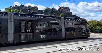 Edinburgh trams get Taylor Swift makeover in celebration of Eras Tour this weekend