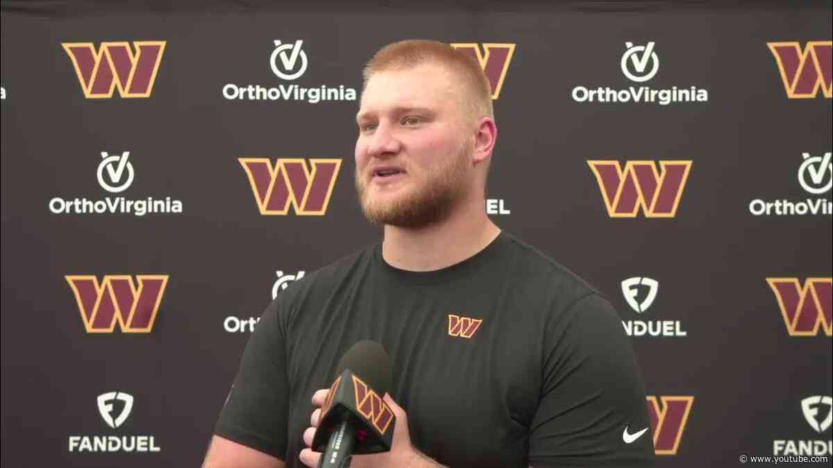 C Tyler Biadasz Speaks to the Media After Today's OTA | Washington Commanders