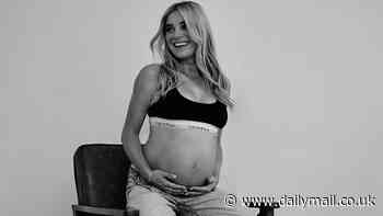 Pregnant Sian Welby shows off her blossoming bump in her underwear for a gorgeous maternity photoshoot - as she prepares to welcome a baby girl