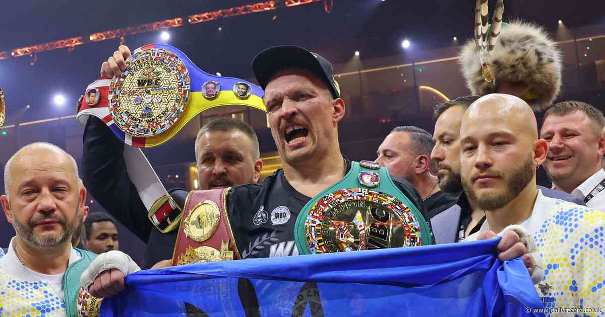 What will happen if Oleksandr Usyk drops from heavyweight to cruiserweight after Tyson Fury rematch