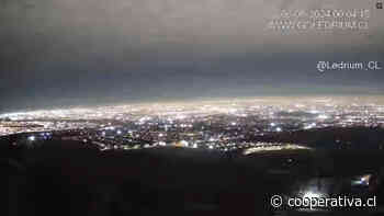 Video captó el momento exacto del corte de luz masivo en la Región Metropolitana