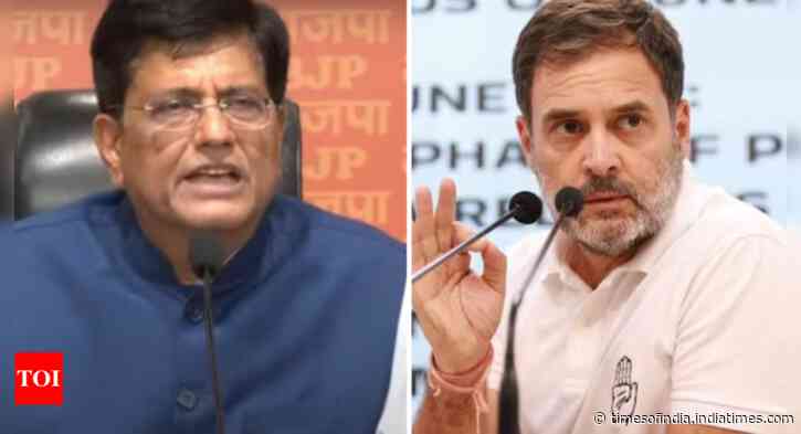'It is baseless': BJP leader Piyush Goyal on Rahul Gandhi's demand for JPC probe into alleged stock market 'scam'