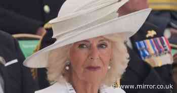 Queen Camilla in awkward moment as First Lady tries to hold her hand at D-Day memorial