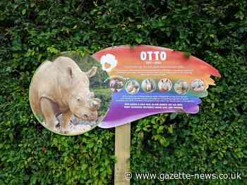 Colchester Zoo honour white rhino Otto with memorial plaque