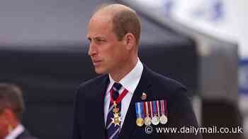'Thank you for our freedom': Prince William stands in for cancer-stricken King Charles to honour D-Day heroes - as he leads major event on Omaha Beach alongside 25 heads of state including Biden, Macron and Zelensky