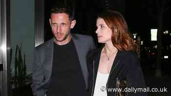 Kate Mara and husband Jamie Bell enjoy RARE outing as they wrap their arms around each other during romantic date night in Beverly Hills