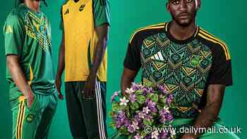 Jamaica reveal brand new home and away kits - inspired by their Caribbean heritage - for their national teams, with the 'Reggae Boyz' set to debut the strip in their World Cup qualifying matches